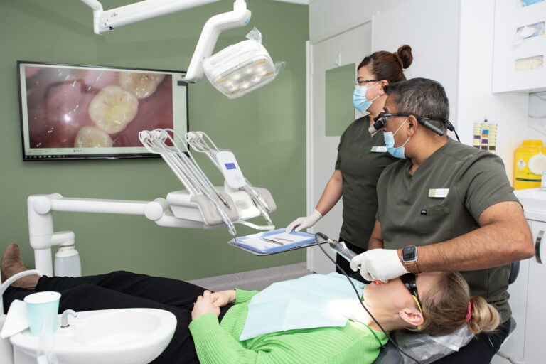 dentist assessing dental filling in bulleen - Smile Style Dental