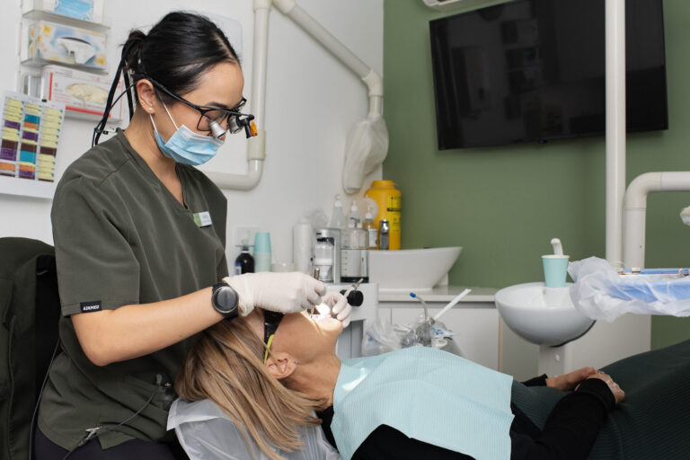 Bulleen dentist performing dental exam at Smile Style Dental Bulleen