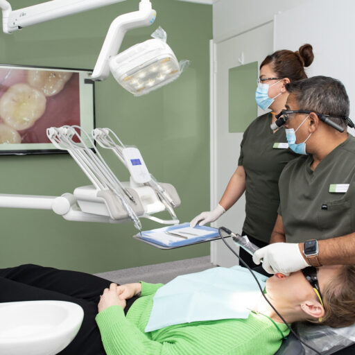 dentist assessing dental filling in bulleen - Smile Style Dental